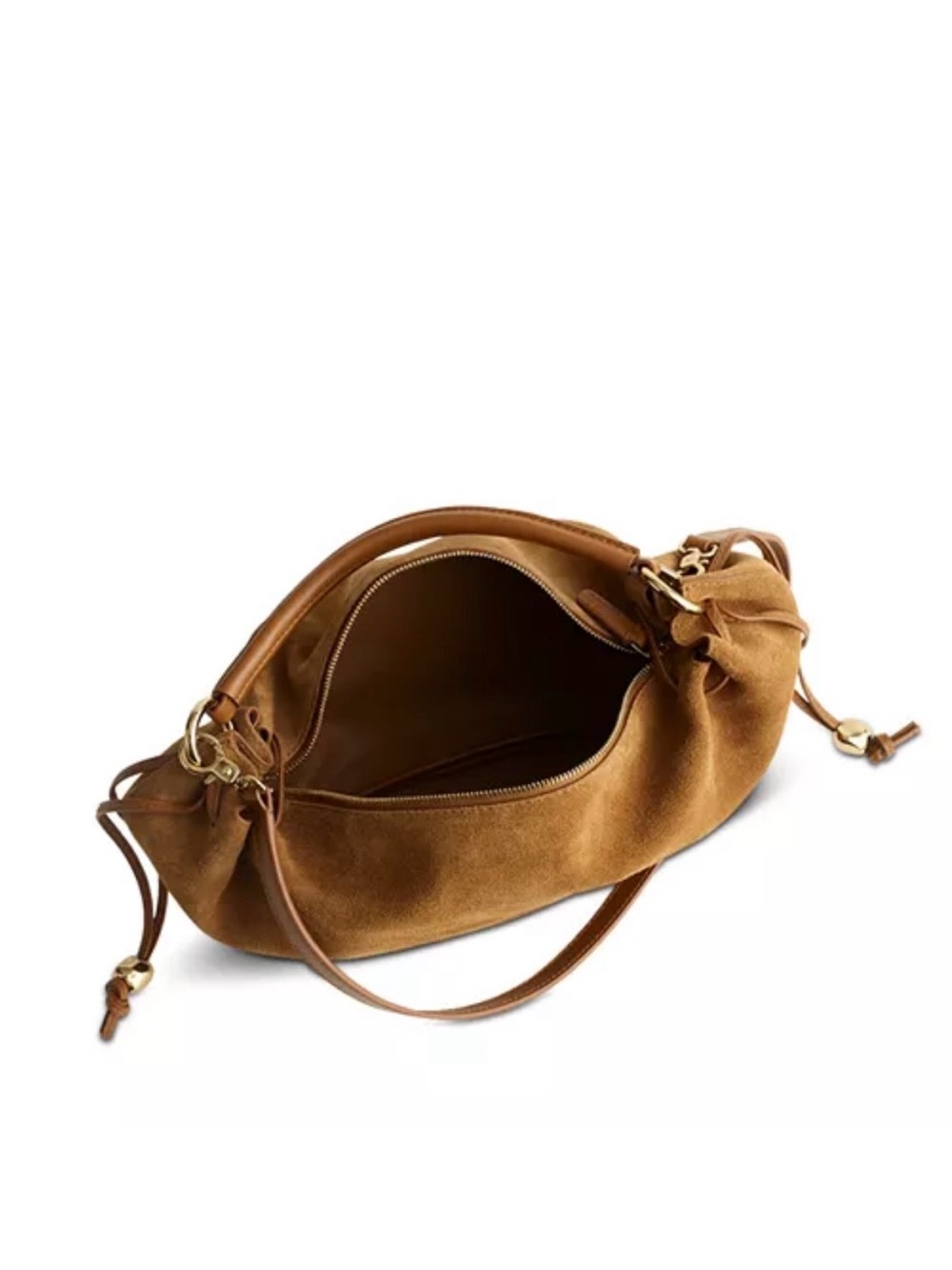 Madewell The Carmen Gatherned Shoulder Bag in Aged Cognac - Picture 3 of 6